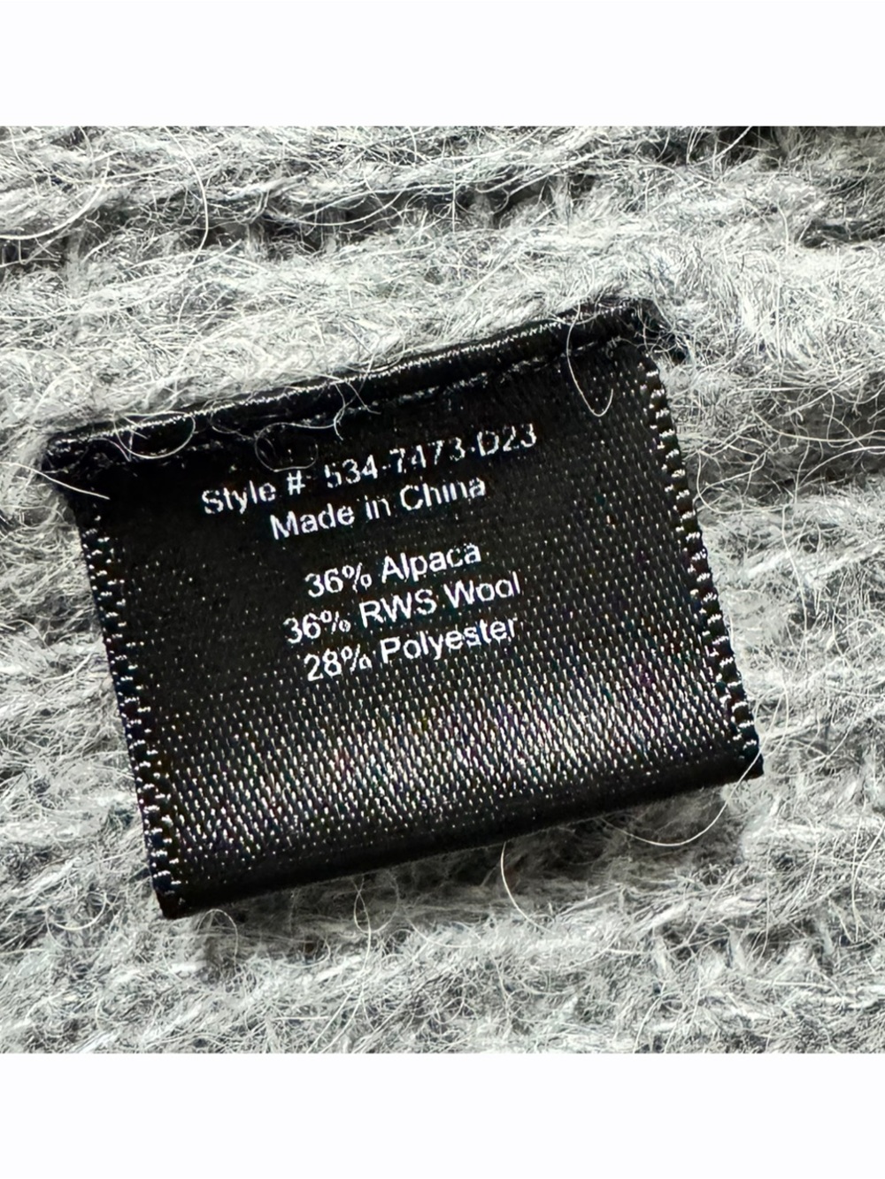 Jenni Kayne Hayes Crewneck Alpaca Wool Button Up Cardigan Sweater Large Gray - Picture 9 of 9